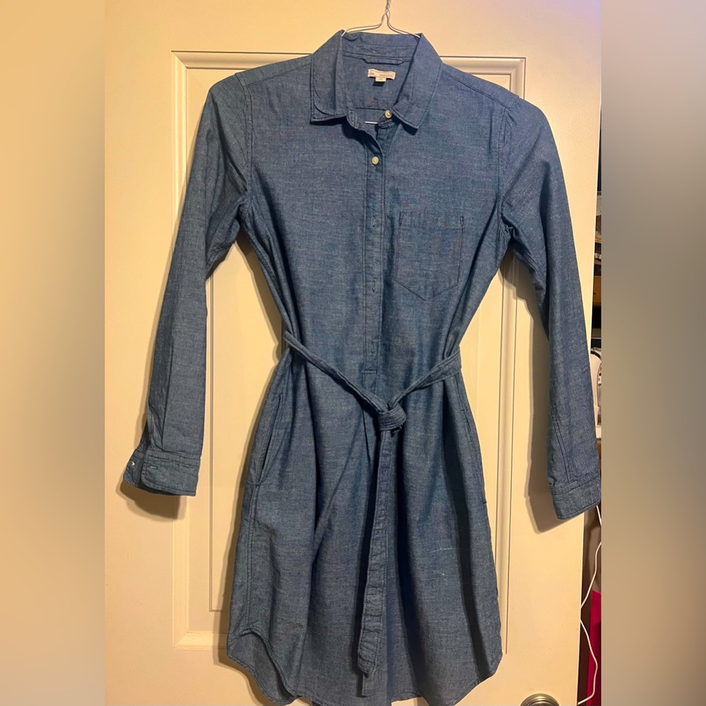 Gap chambray shirt dress